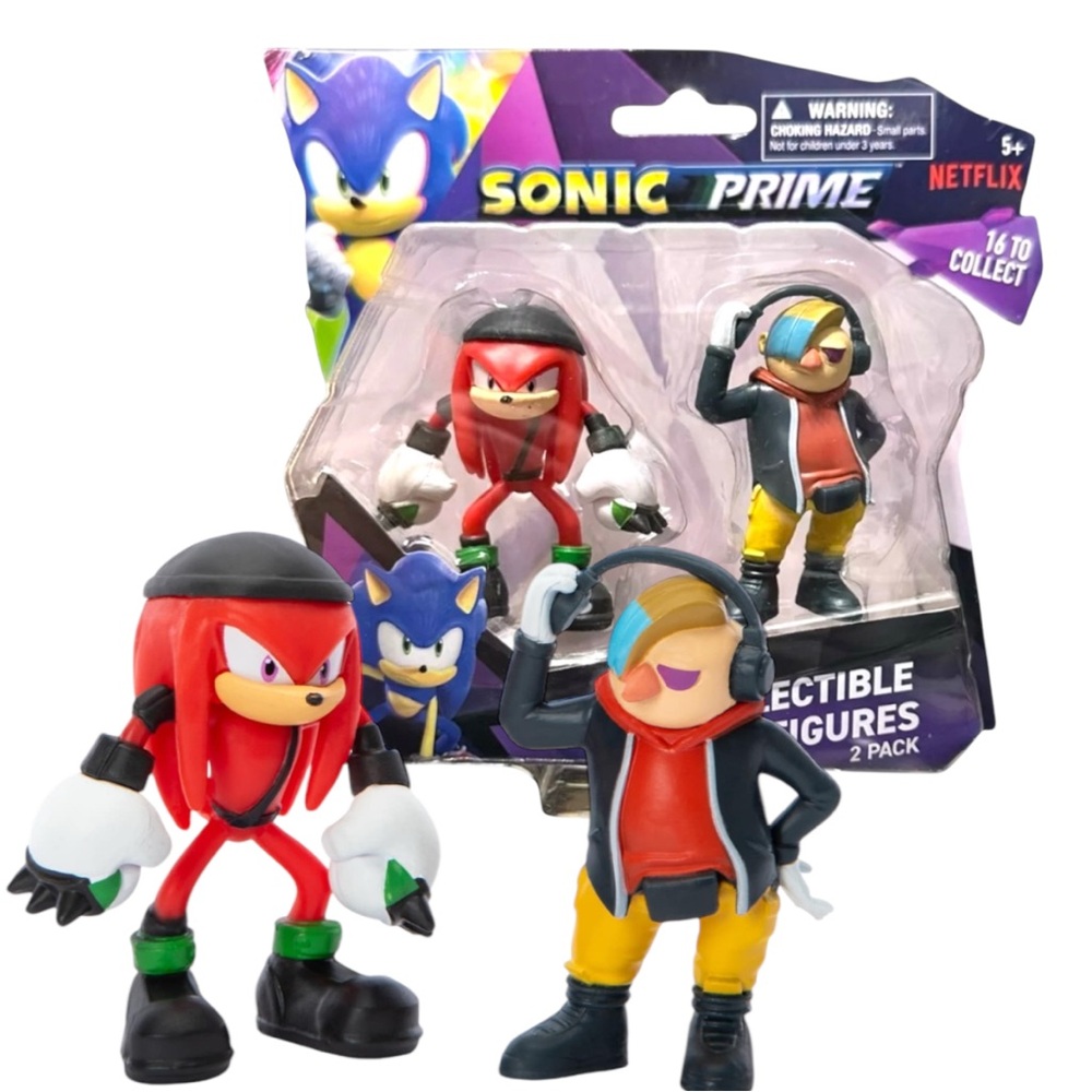 Sonic Prime Collectible 2 Pack- Sonic - Dr. Don’t & Knuckles 2.5 Inch Figures